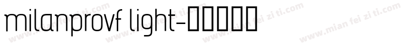 milanprovf light字体转换